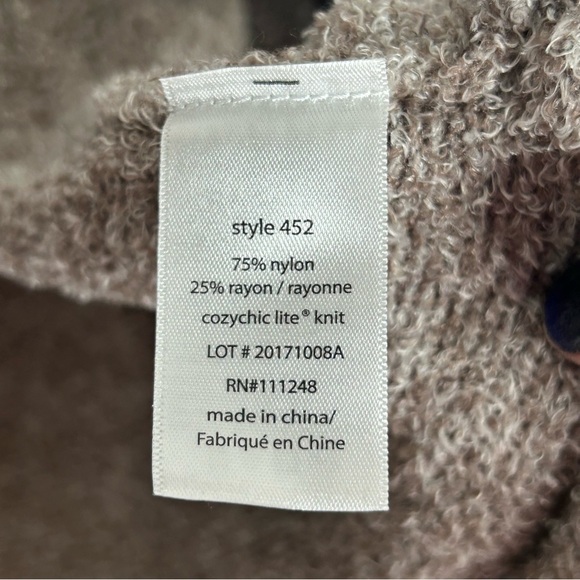 Barefoot Dreams Cozy Chic Lite Knit Style 452 Open Front Cardigan - Picture 11 of 14